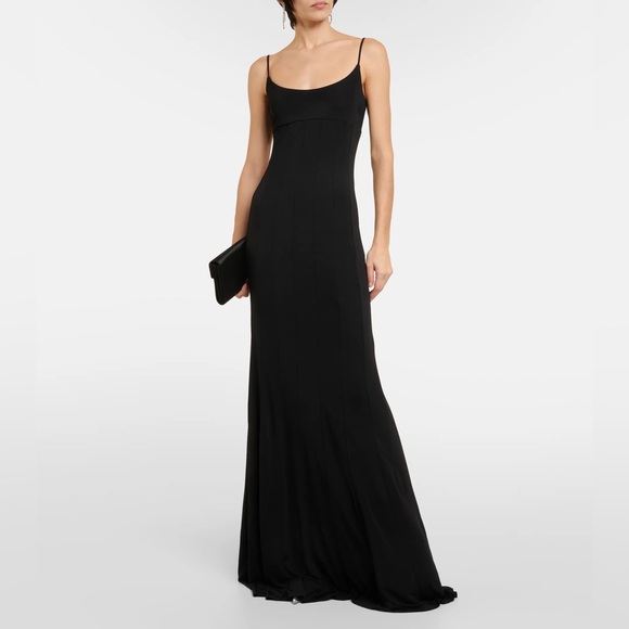 New STAUD Lauren Maxi Dress Black - Picture 12 of 17